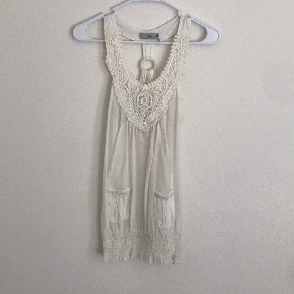 Cream blouse
